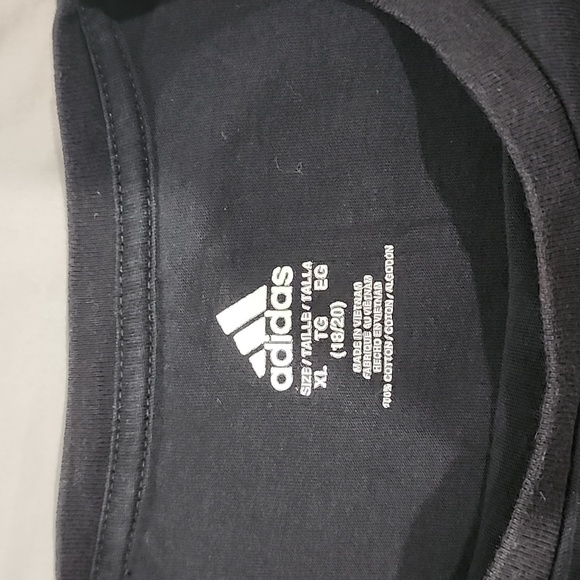 Boy Adidas black shirt XL 18-20 - Picture 7 of 9